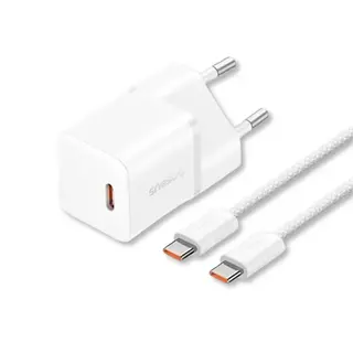 Kit carregador turbo GAN PD 20W + cabo Tipo-C para Tipo-C Baseus — foto do produto