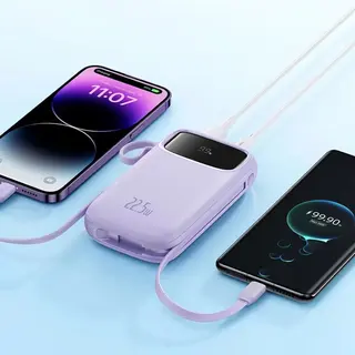 Carregador portátil power bank turbo 22.5W 10.000mAh - lilás - Baseus — foto do produto