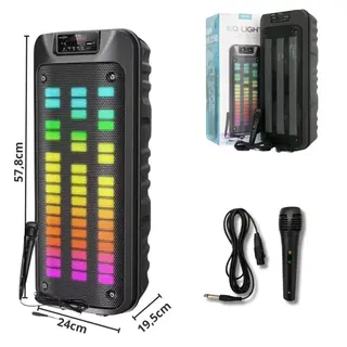 Caixa de som Bluetooth com microfone 6,5" LED Greatnice X2 GTS-1852 — foto do produto