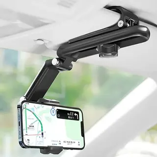 Suporte de celular para quebra sol do carro rotação 360° — foto do produto