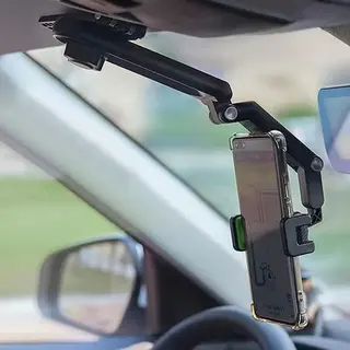 Suporte de celular para quebra sol do carro rotação 360° — foto do produto