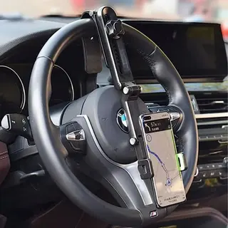 Suporte de celular para quebra sol do carro rotação 360° — foto do produto