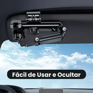 Suporte de celular para quebra sol do carro rotação 360° — foto do produto