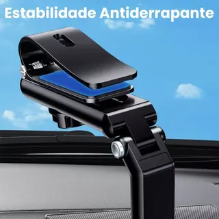 Suporte de celular para quebra sol do carro rotação 360° — foto do produto