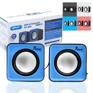 Mini caixa de som USB 6W RMS - Knup - KP-609