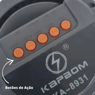 Caixa de som Bluetooth 10W - Kapbom - KA-8931 — foto do produto