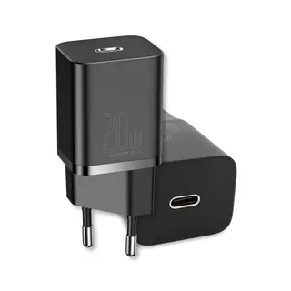Kit carregador turbo PD 20W super si + cabo Tipo-C Baseus — foto do produto