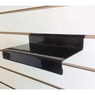 Escadinha reta acrílica preta para painel - 10 unid