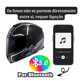 Fone para capacete moto Bluetooth 5.3 sem fio com microfone MCSB Y10 — foto do produto