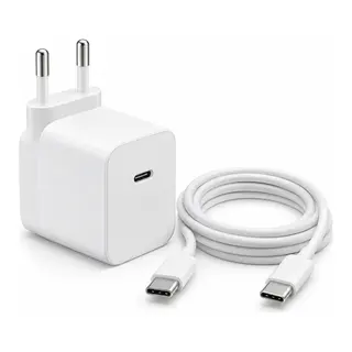Kit carregador GaN 40W com cabo USB-C para USB-C — foto do produto
