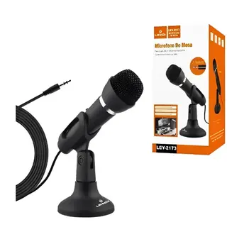 Microfone de mesa com fio Lehmox LEY2173