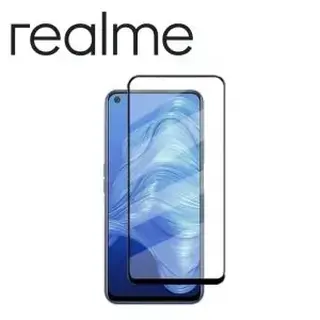 Película de vidro temperado 3D borda preta - Realme