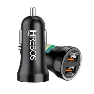 Carregador veicular 2 saídas USB 15.5W Hrebos CRV-182
