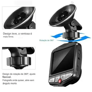 Câmera veicular dvr recarregável full HD 1080p — foto do produto