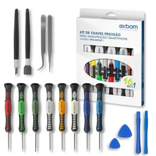 Kit chaves de precisão para manutenção de celular Exbom PRO-CKP2811