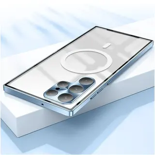 Case compatível com Samsung MagSafe de vidro temperado e alumínio — foto do produto