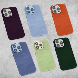 Capinha jeans MagSafe (com logo) — foto do produto