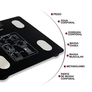 Balança digital corporal bioimpedância Bluetooth app — foto do produto