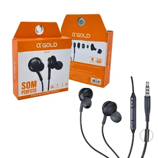 Fone de ouvido intra-auricular com microfone malha - a'Gold - FN-S8 — foto do produto