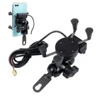 Suporte de celular garra para moto com USB - Altomex - C-020 — foto do produto
