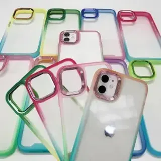 Capinha acrílico transparente borda dual — foto do produto