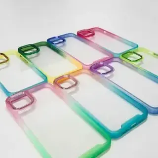 Capinha acrílico transparente borda dual — foto do produto