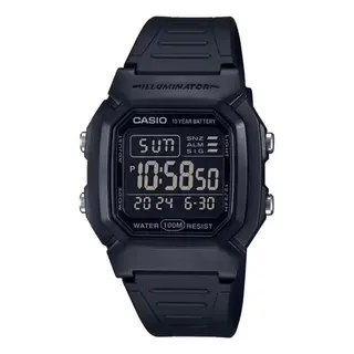 Relógio Casio masculino digital negativo W-800H-1BVDF
