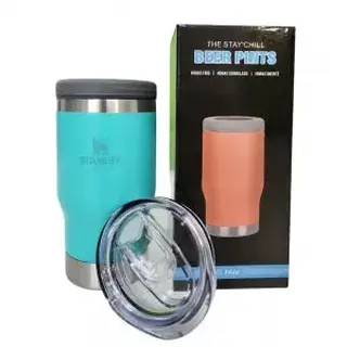 Copo térmico inox 420ml com porta garrafa latinha e abridor — foto do produto