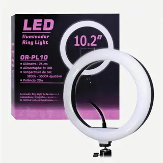 Ring light 10" com suporte para celular — foto do produto