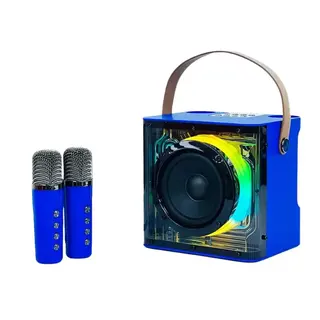 Caixa de som Bluetooth karaokê com 2 microfone 20W LED Kapbom KA-8936 — foto do produto