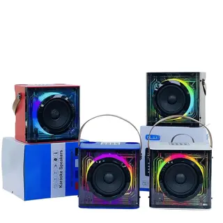 Caixa de som Bluetooth karaokê com 2 microfone 20W LED Kapbom KA-8936 — foto do produto