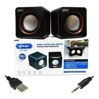 Mini caixa de som USB 6W RMS — foto do produto
