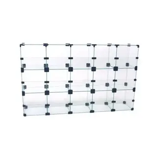 Baleiro de vidro 100l x 60A x 20p cm