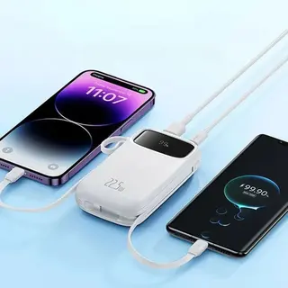 Carregador portátil power bank turbo 22.5W 10.000mAh - branco - Baseus — foto do produto