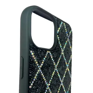 Capinha para iPhone com pedras brilhantes em strass - cores sortidas — foto do produto