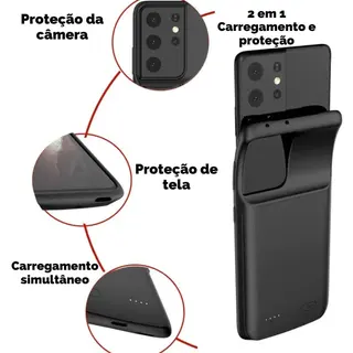 Capa carregadora compatível com Samsung - power bank — foto do produto