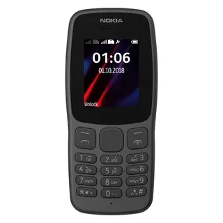 Celular Nokia 106 4G TA-1114 dual SIM tela 1.8" - preto