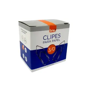 Clipes para papel 3/0 caixa com 50unid. BRW CL5030