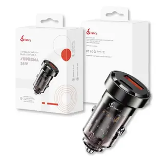 Carregador veicular turbo 36W USB + USB-c suprema - Fancy - CC-K06 — foto do produto