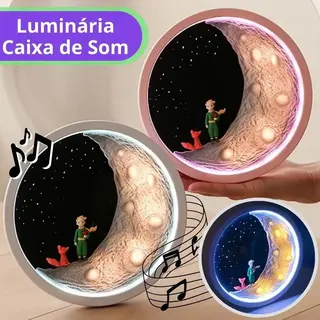 Caixa de som com luminária pequeno príncipe - Altomex - AL-8229
