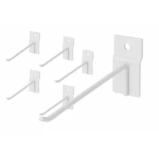 Gancho para painel canaletado 30cm — kit com 50 unidades