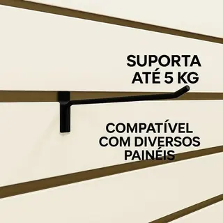 Gancho para painel canaletado 30cm — kit com 50 unidades — foto do produto