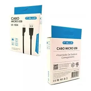 Cabo de dados USB para micro USB/ 2.1A com 1 metro IT-Blue V8 LE-1024 — foto do produto