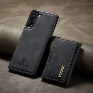 Capa compatível com Samsung ultra fina de couro com carteira magnética — foto do produto