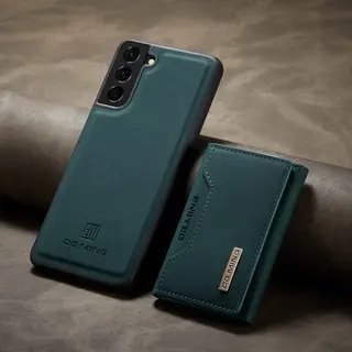 Capa compatível com Samsung ultra fina de couro com carteira magnética — foto do produto