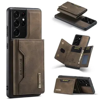 Capa compatível com Samsung ultra fina de couro com carteira magnética — foto do produto