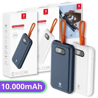 Carregador portátil turbo MagSafe powerbank 10000mAh 38.5W Fancy FP05 — foto do produto