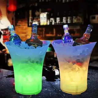Balde de bebidas com caixa de som Bluetooth LED RGB Altomex AL-8707 — foto do produto