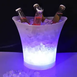 Balde de bebidas com caixa de som Bluetooth LED RGB Altomex AL-8707 — foto do produto