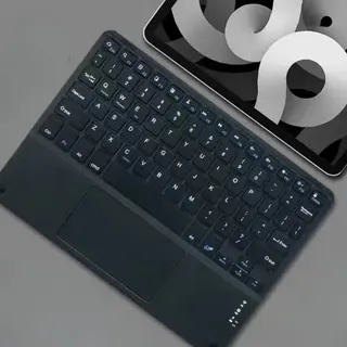 Teclado sem fio Bluetooth com touchpad
